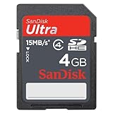 SanDisk Ultra SDHC 4GB SD Memory Card (SDSDRH-004G-A11, US Retail Package)
