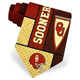 Oklahoma Plaid Tie by NCAA - Burgundy Polyester - B000A0L6HG