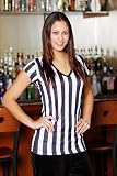 Curbed Apparel Short Sleeve V-Neck Ladies Referee Ref Shirt
