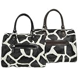 Je Veux Giraffe Print Doctor Style Handbag