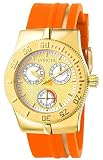 Invicta Women's 5926 Lady Wildflower Collection Gold-Tone Stainless Steel Orange Watch