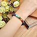 Top Plaza 7 Chakra Healing Bracelet with Real Stones Lava Diffuser Mala Meditation Stretch Bracelets (Elastic Style 2)