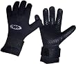 (Large) TWF WETSUIT SURF GLOVES. NEOPRENE GLUED & BLIND STITCHED VELCRO CUFF