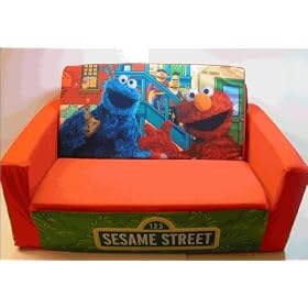 Elmo Flip-Open Slumber Sofa
