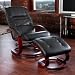 Kitchen & Housewares : Faux Leather Reclining Massage Chair & Footstool