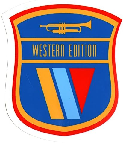 Western Edition X Adidas Skateboard Sticker - 10cm high approx. skate board skateboarding sk8