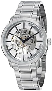 Stuhrling Original Men's 394.33112 Classic Winchester Pro Mechanical Hand Wind Skeleton Silver Dial Watch