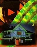 18 Feet Neon Green Halloween Crystal Iced Rope Lights #ES65-225