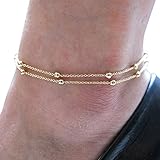 Suppion Double Foot Chain Anklet Ankle Bracelet Barefoot Beach Foot thumbnail