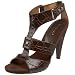 Nine West Women's Shoesnoop Sandal,Dark Brown,10 M US