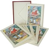 Cavallini Vintage Santa Greeting Cards with Envelopes