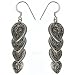 Ear Rings Set for Women Indian Silver Jewelry 2.25 inches