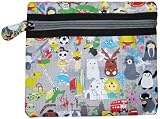 Gray/Cuties Cosmetic Pouch