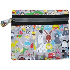 Gray/Cuties Cosmetic Pouch