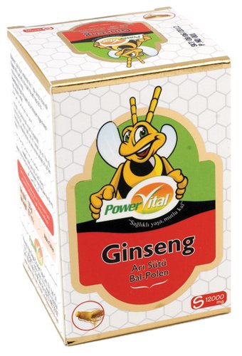 Power Vital Natural Ginseng-Royal Jelly-Honey-Pollen Paste, 12000mg