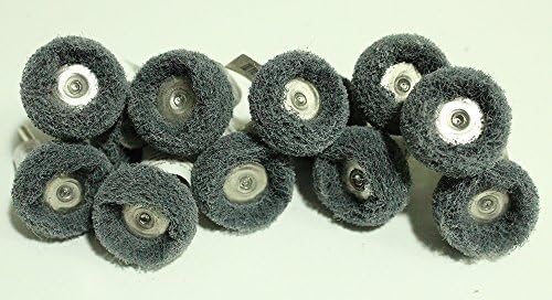 12PC Polishing/Buffing Wheel - Abrasive, 300 Grit, 1inch BROWN Color
