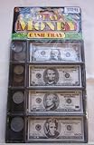 UPC 075656031289 product image for Jaru #3128 Play Money Cash Tray 20 Coins and 20 Bills Kids Pretend Toy | upcitemdb.com