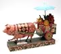 Jim Shore Pig Pulling Cart