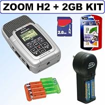 Zoom H2 Handy Portable Stereo Recorder + 2GB Accessory Kit