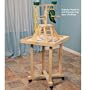 Pyramid Play 24" Gym w/Rolling Base