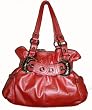Kathy Van Zeeland Purse Handbag Peach Rock & Roll Buckle Belt Shopper