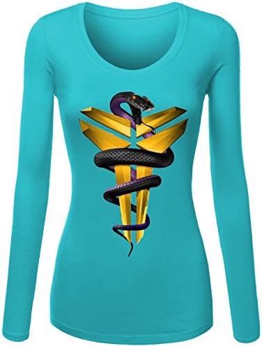 Freedom Life Kobe Bryant Black Mamba Sexy Diy Women's Long Sleeve Shirt Small Light Blue