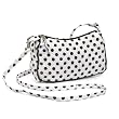 Olive n Figs Quilted Shoulder Handbag - Black & White Polka Dots