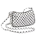 Olive n Figs Quilted Shoulder Handbag - Black & White Polka Dots