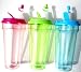 Plastic Acrylic Tumbler with Straw and Lid 32 Oz. Set of 3 Eco-friendly Water Bottles with Straws - The Big Gulp - Acrylic Cups with Straw and Lid