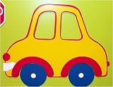 Yellow Family Car 3D Wood Wall Decor