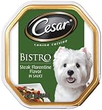 Cesar Bistro Steak Florentine Flavor for Small Dogs, 3.5 Ounce Trays (Pack of 24) 51YtHulg8fL. SL160