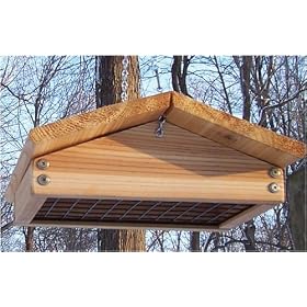 Stovall Wood Up Side Down Suet Feeder by