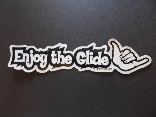 Hang Loose Shaka Enjoy the Glide Surfing Sticker Decal