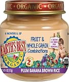 Earth's Best 2nd Plum/Banana/Rice, 4 Ounce Jars (Pack of 24)