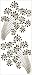 RoomMates RMK1345SLG Flocked Floral Peel and Stick Wall Decal