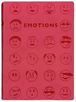 Fuchsia Embossed "Emotions" Leather Journal - Lined