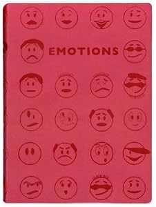 Fuchsia Embossed "Emotions" Leather Journal - Lined