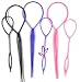 2pcs Color Topsy Tail Style Hair Braid Ponytail Maker Styling Tool And Bonus Ponytail Holder