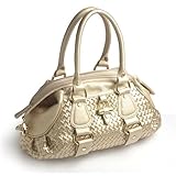 メッシュ×シュリンクボストンバッグ