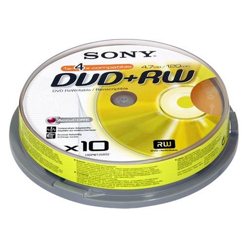 Childrens Toyshop  Electronics : Sony DPW 120A - 10 x DVD+RW - 4.7 GB 1x - 4x - spindle - storage media
