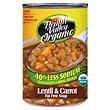 Health Valley Soup, Lentil And Carrot, 40% Less Sodium, 15-Ounce Cans (Pack of 12)