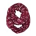 Wrapables Lightweight Vintage Bicycle Infinity Scarf, Red