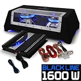 Produkt-Bild: Auto Hifi Boxenset Autoboxen Set "Black Line 120" 25cm TWIN-Subwoofer, satte 1600W Endstufen Power