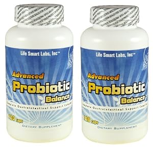 Advanced Probiotics Balance,   (2 Bottles)  240 caps Probiotic Acidophilus dietary supplement and digestion aid