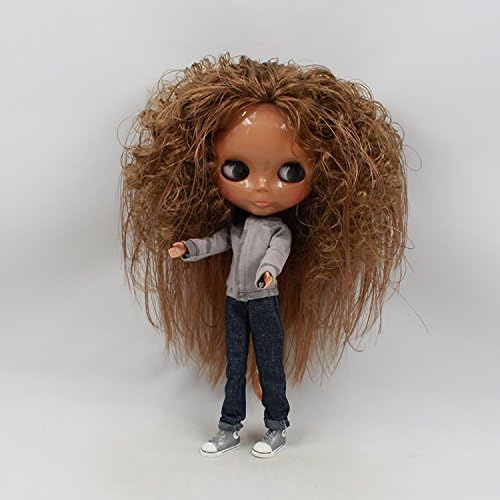 12'' Dolls You Can Diy Arm Can Move the Knees Explosion in Dark Brown Hair (Naked Baby)