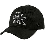 Zephyr Kentucky Wildcats Black Stealth Fitted Hat