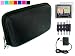 Hard Cube Carrying Case for Garmin N&Atilde;&frac14;vi 4.3 inch 850 765t 760 Garmin N&Atilde;&frac14;vi 260w + Wall Charger + Screen Protector Kit (Black)