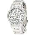 XOXO Women's XO5144 Silver-Tone Bracelet With Heart Charm Watch