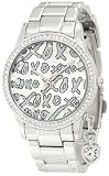 XOXO Womens XO5144 Silver-Tone Bracelet With Heart Charm Watch