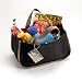 Knitting Tote (STANDARD SIZE) - BLACK with KHAKI TRIM (8-12) - Great for knitters, quilters, cross stitchers, weavers and other needle handcrafts. MANY OTHER USES TOO!